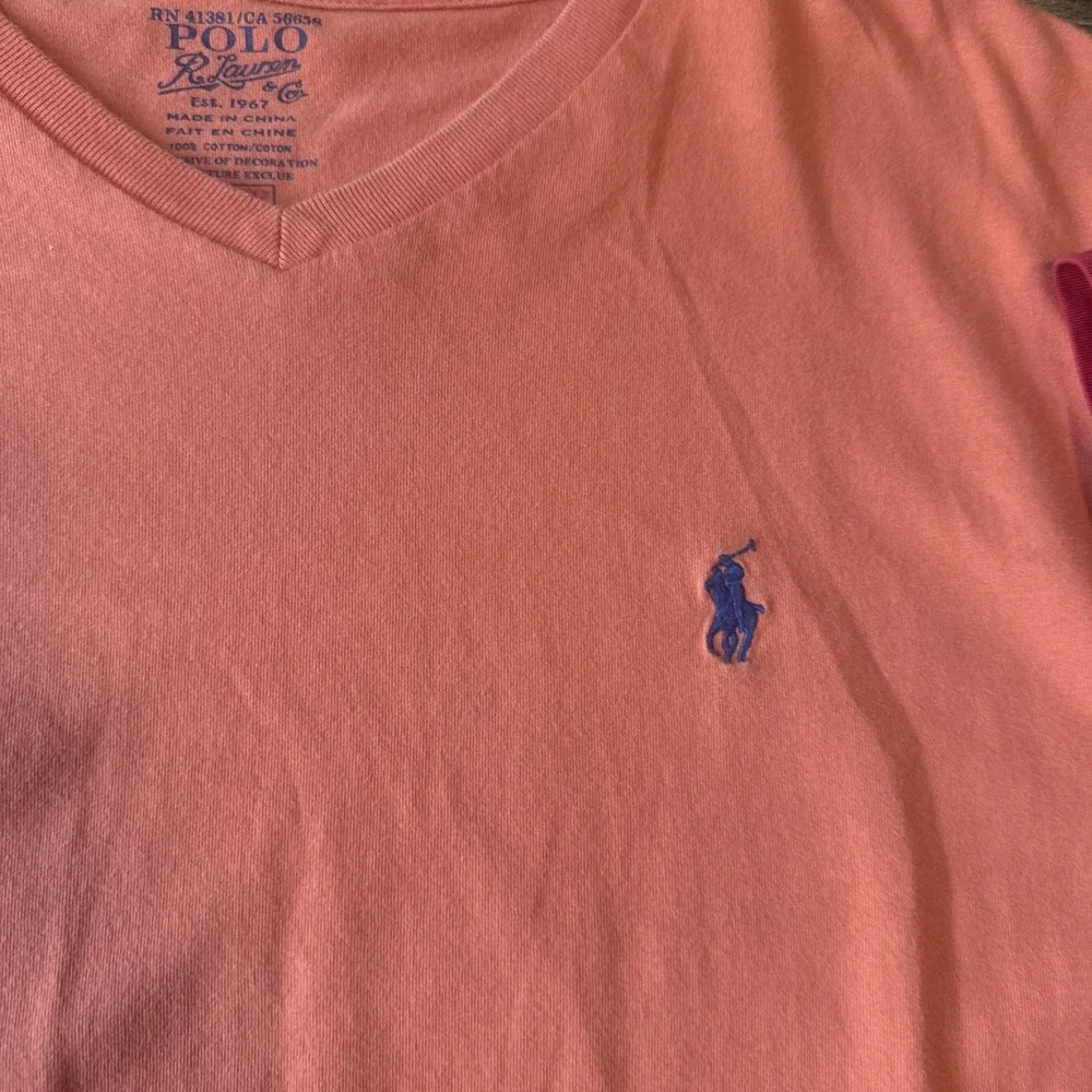 Polo Ralph Lauren orange neck